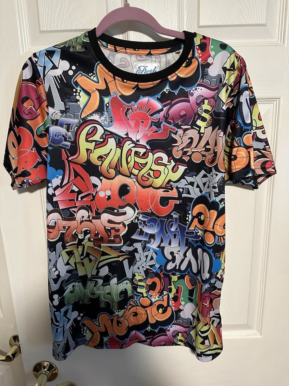 Fresh Prints Of Bel Air Graffiti Short Sleeve Tshirt. Men’s Medium